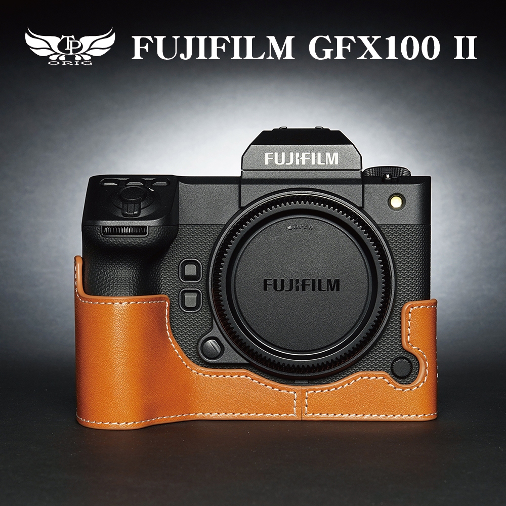 【TP ORIG】 適用於  FUJIFILM  GFX100II  專用 快拆電池 相機皮套