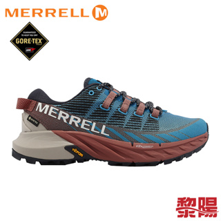 MERRELL 美國 Merrell Agility Peak 4 GTX 女 藍棕 防水越野跑鞋 33ML067540