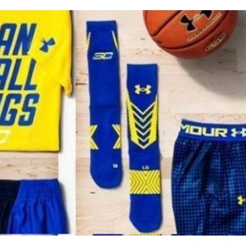 全新 現貨 UA curry SC刺繡 Under Armour 籃球襪 毛巾底 長筒 尺寸L us9-13