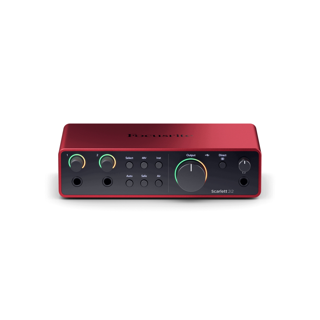 【陸比音樂．實體店】Focusrite - scarlett-2i2 4th 錄音介面 USB錄音 錄音設備