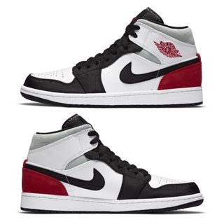 [歐鉉]NIKE AIR JORDAN 1 MID SE 白黑紅 麂皮 AJ1 運動鞋 男鞋 852542-100