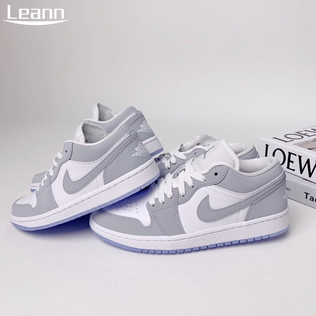 Nike Air Jordan 1 low 冰藍底 灰白 煙灰 淡紫黃勾  白紫 黃勾 DC0774-105-501