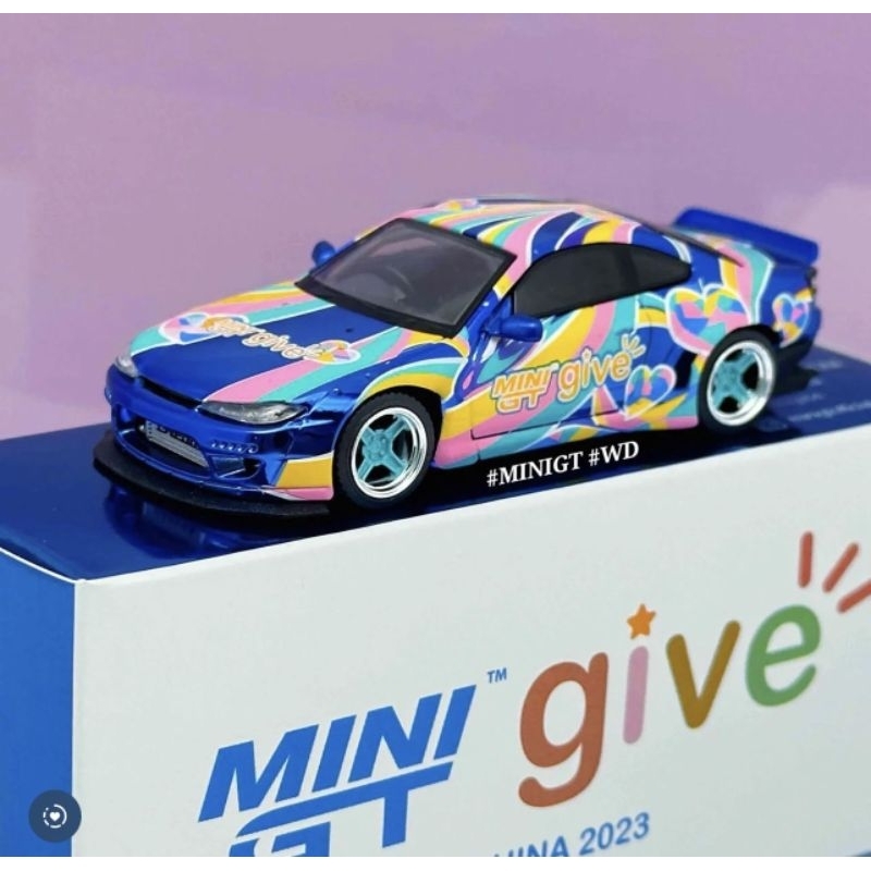 下單前先聊聊 1/64 633 中國限定 愛心義賣活動 Give Mini GT MINIGT Silvia S15