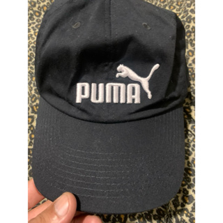 二手 古著 Puma 黑 老帽 棒球帽 cap