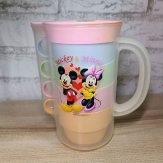台灣製 迪士尼露營水杯套組 米奇 米妮 水杯 杯子 水壺 收納杯組 果汁杯 茶壺 馬卡龍茶杯 茶杯 飲料杯 外出杯 環保