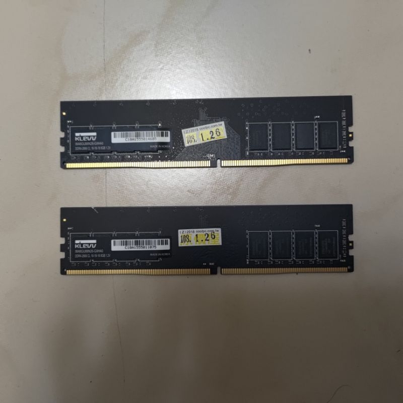 KLEVV 科賦 8GB 2666 DDR4 RAM 桌上型記憶體

