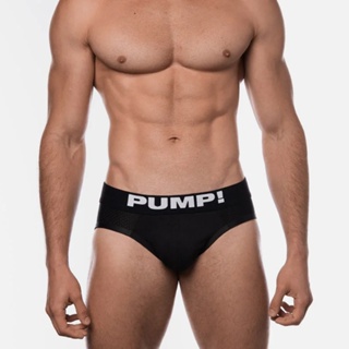 PUMP! 經典黑色網洞三角內著 Black Classic Brief(12007)