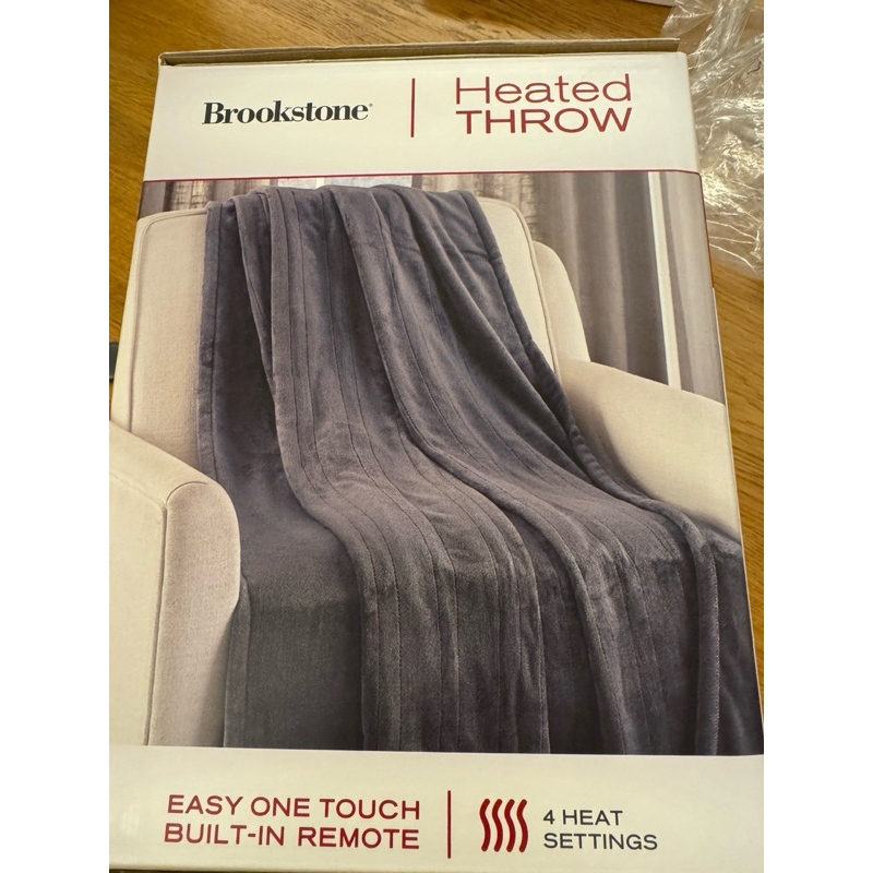 （在台現貨）美國知名品牌Brookstone Heated Throw電熱毯
