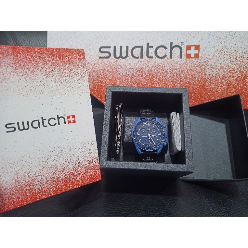 Omega X Swatch 全新海王星Neptune moonswatch台灣專櫃現貨 最難買到的一款 生日情人節禮物