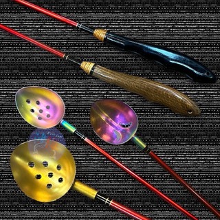 中壢紅海釣具《吉作》狂人木柄 EVA /木柄 誘餌杓 ※杓頭樣式，每批不同，隨機出貨