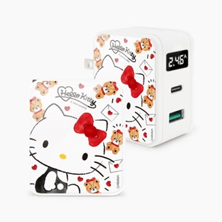 永橙 GARMMA 三麗鷗 Hello Kitty Type-C & USB PD快充雙孔充電器 甜蜜好朋友【魔力電玩】