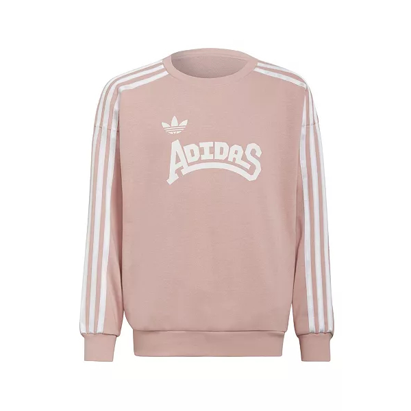 MIABABY 美國童裝 Adidas 大女童粉色毛圈大學T  L(14) / XL(16)  現貨