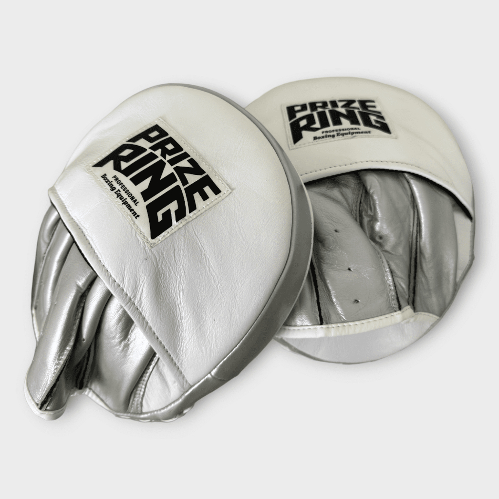 【Yoshi】PRIZE RING Focus Mitts 輕量型拳擊手靶 拳靶 手靶 訓練靶具 速度靶_白銀_現貨