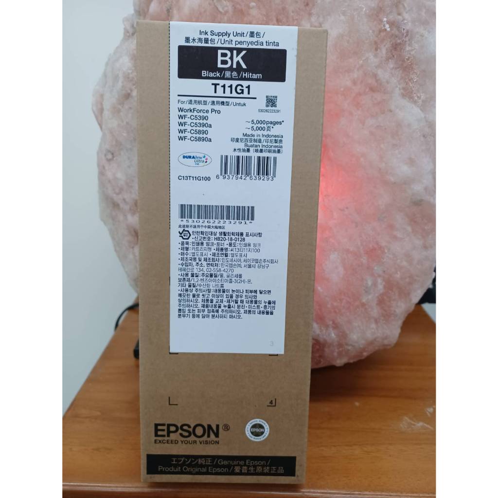 EPSON T11G100原廠T11G1黑色標準容量墨水匣(5000張) 適用WF-C5390/C5890