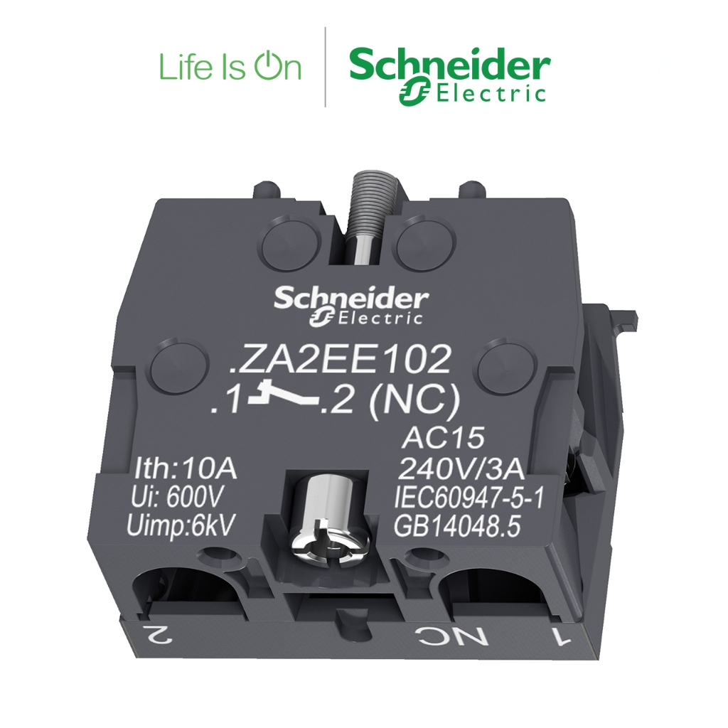 【Schneider Electric施耐德】ZA2EE102 接點模組 Ø22 1NC(單一接點/用於頭部)