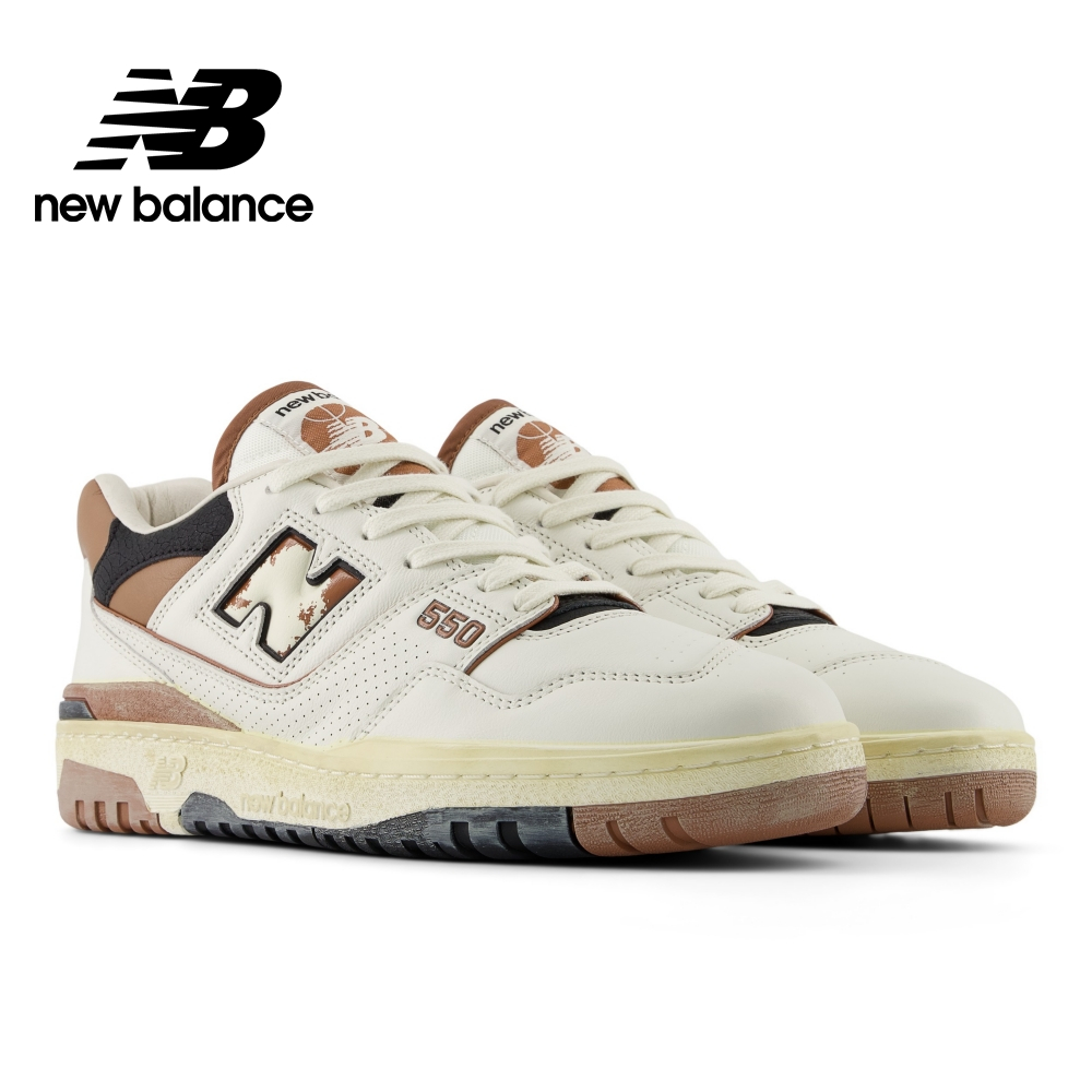 【New Balance】 NB 復古鞋_中性_仿舊米白棕_BB550VGC-D楦 550