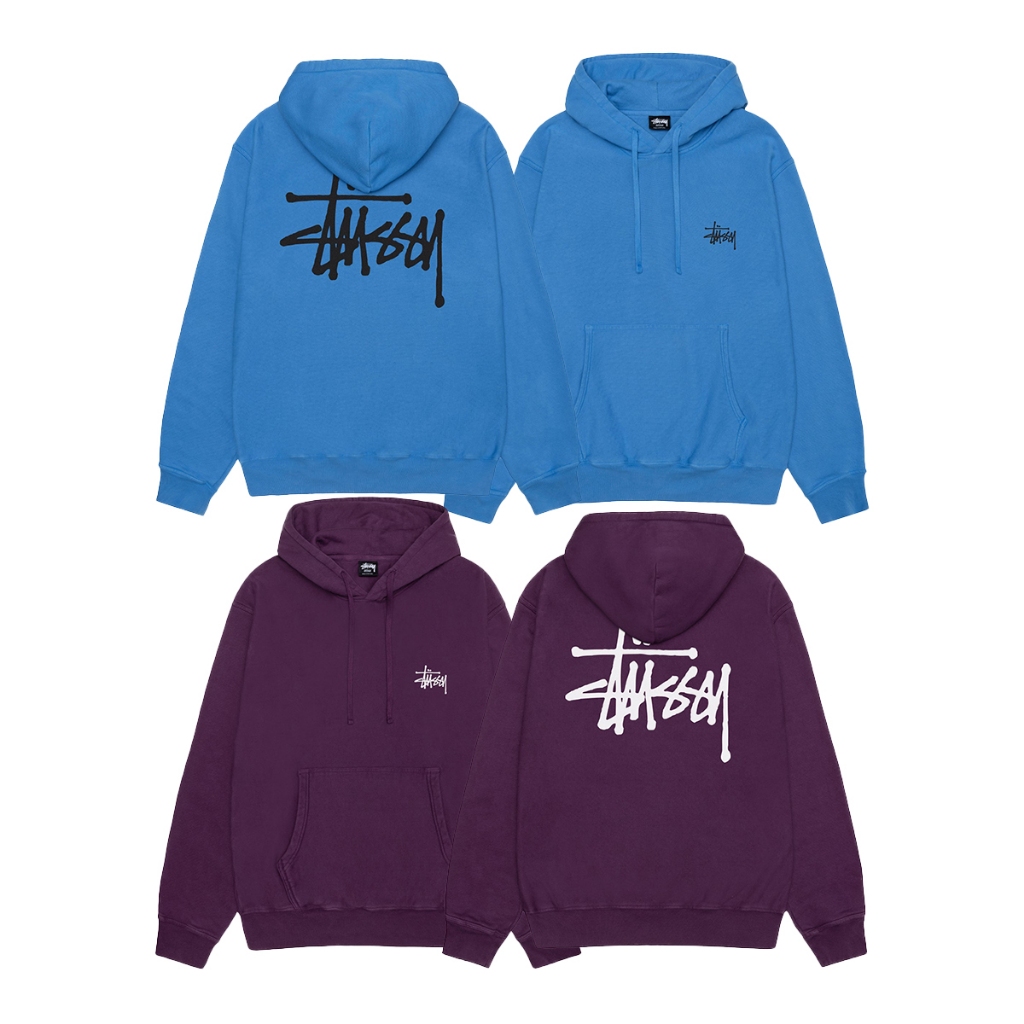 【車庫服飾】Stussy 23FA BASIC STÜSSY HOODIE PIGMENT DYED / 水洗帽T