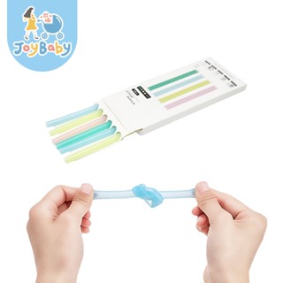 JOYBABY 1盒6入 矽膠吸管 寶寶水杯吸管 可剪可消毒環保吸管