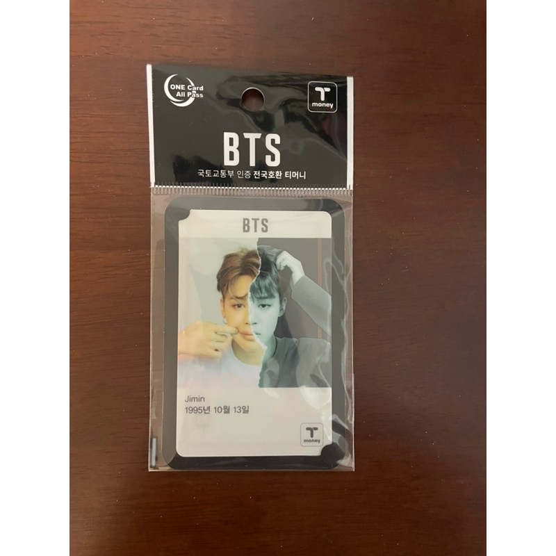 BTS 防彈少年團T-money卡韓國交通卡（Jimin/智敏）韓國旅遊
