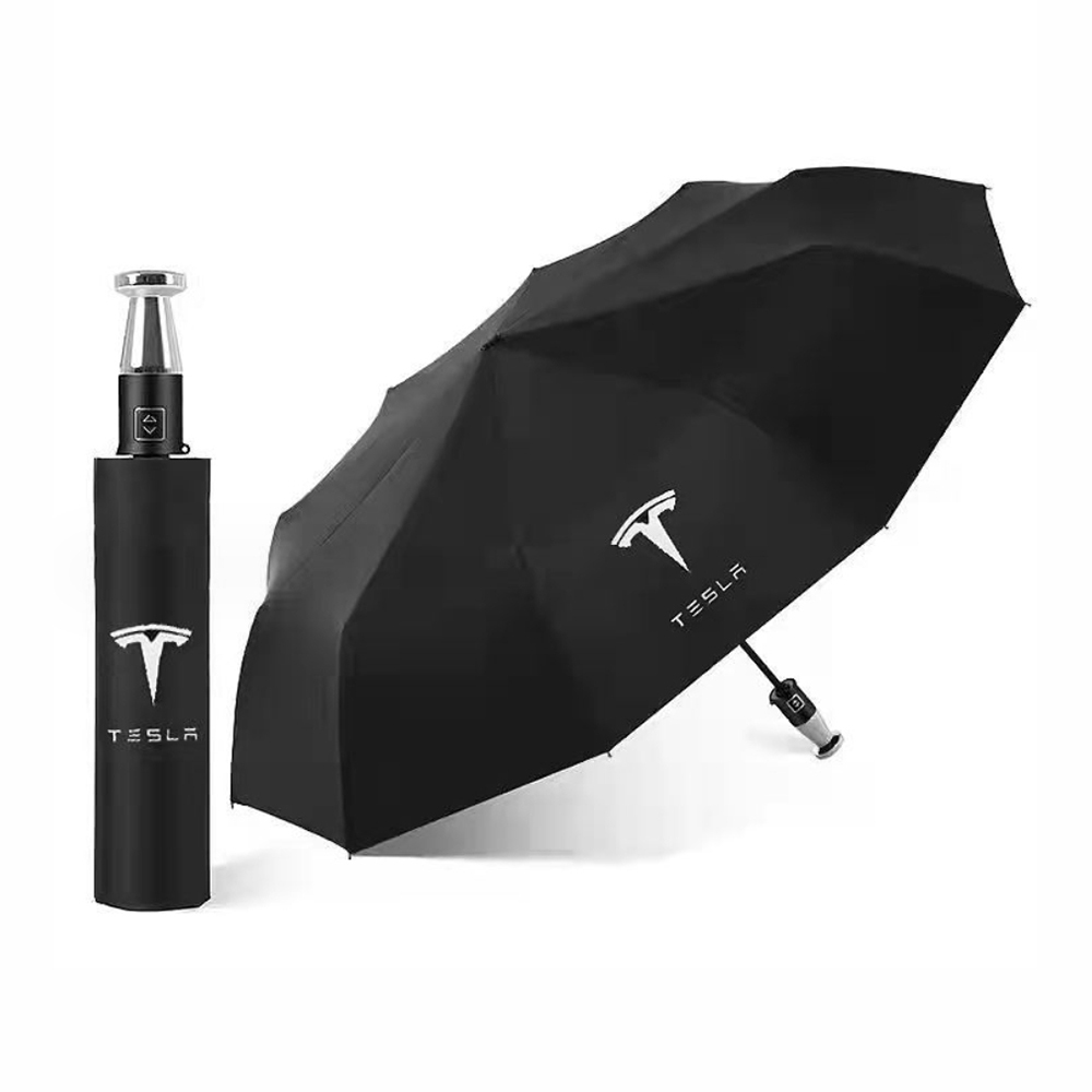 【小米粉】特斯拉 全自動折疊傘 雨傘 晴雨兩用 雨傘 陽傘 晴雨傘 折疊傘 正向傘 摺疊傘