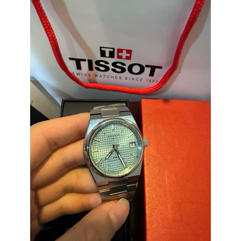 Tissot PRX 機械錶 新款冰藍配色 女款35mm✨