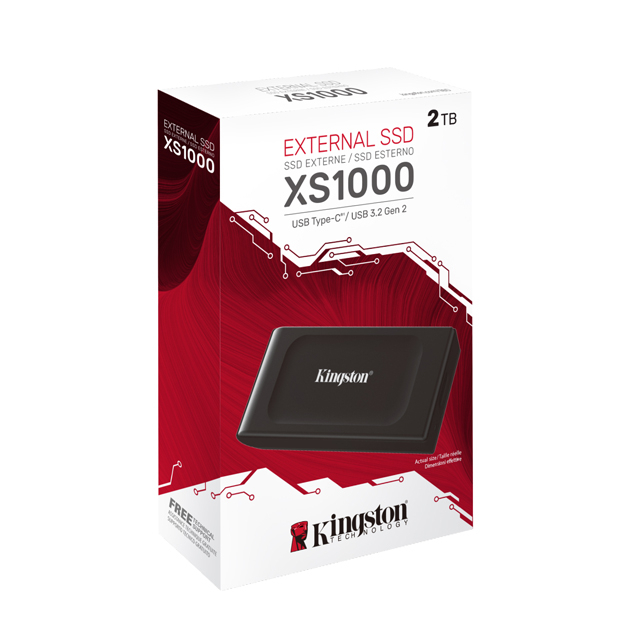 [近全新][免運]Kingston 金士頓 XS1000 2TB 外接式 SSD 固態硬碟USB3.2 Gen 2x2