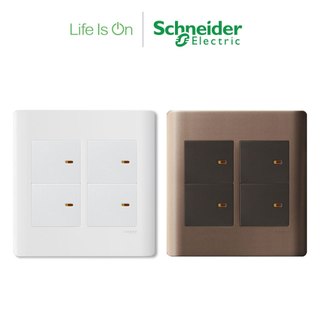 【Schneider Electric施耐德】ZENcelo系列 四切三路開關 古銅棕/經典白