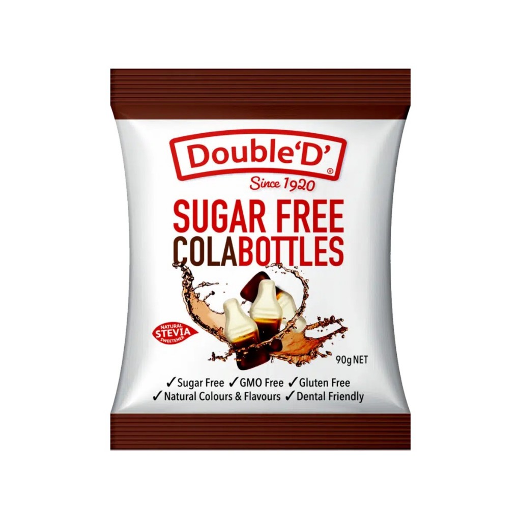 澳洲進口必買Double D原包裝無糖小熊軟糖/ 無糖透明薄荷糖/甜葉菊的天然甜味劑 sugar free