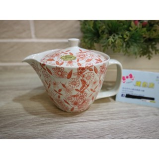 婕的店日本精品~日本帶回~有田燒新花詰ポット 赤日本製茶壺/泡茶壺