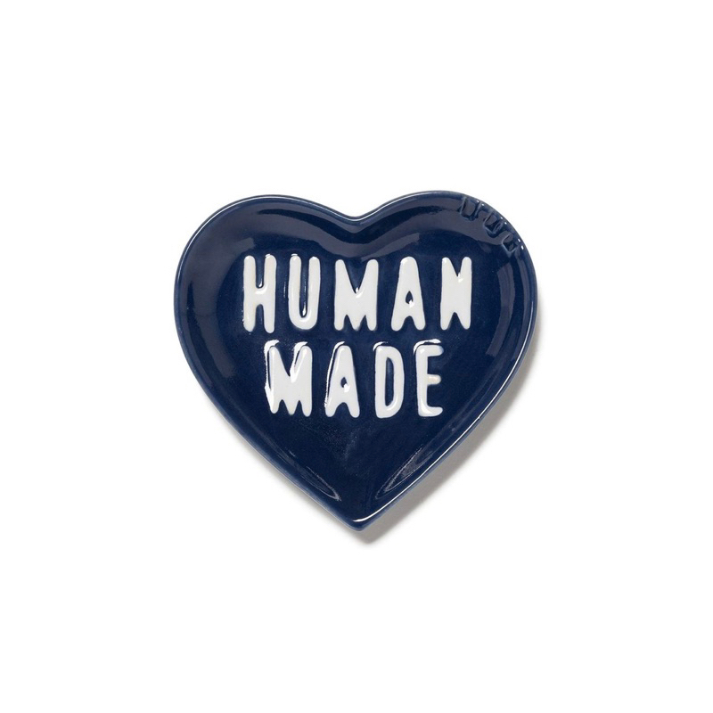 [現貨]HUMAN MADE HEART CERAMICS TRAY 定番藍色 心形陶瓷托盤 珠寶盤 NIGO