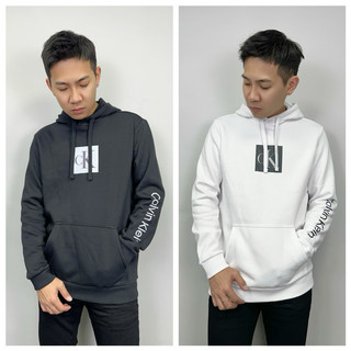 【New START精品服飾-員林】Calvin Klein CK 方塊/手臂字母 內刷毛 帽T 連帽上衣 長袖