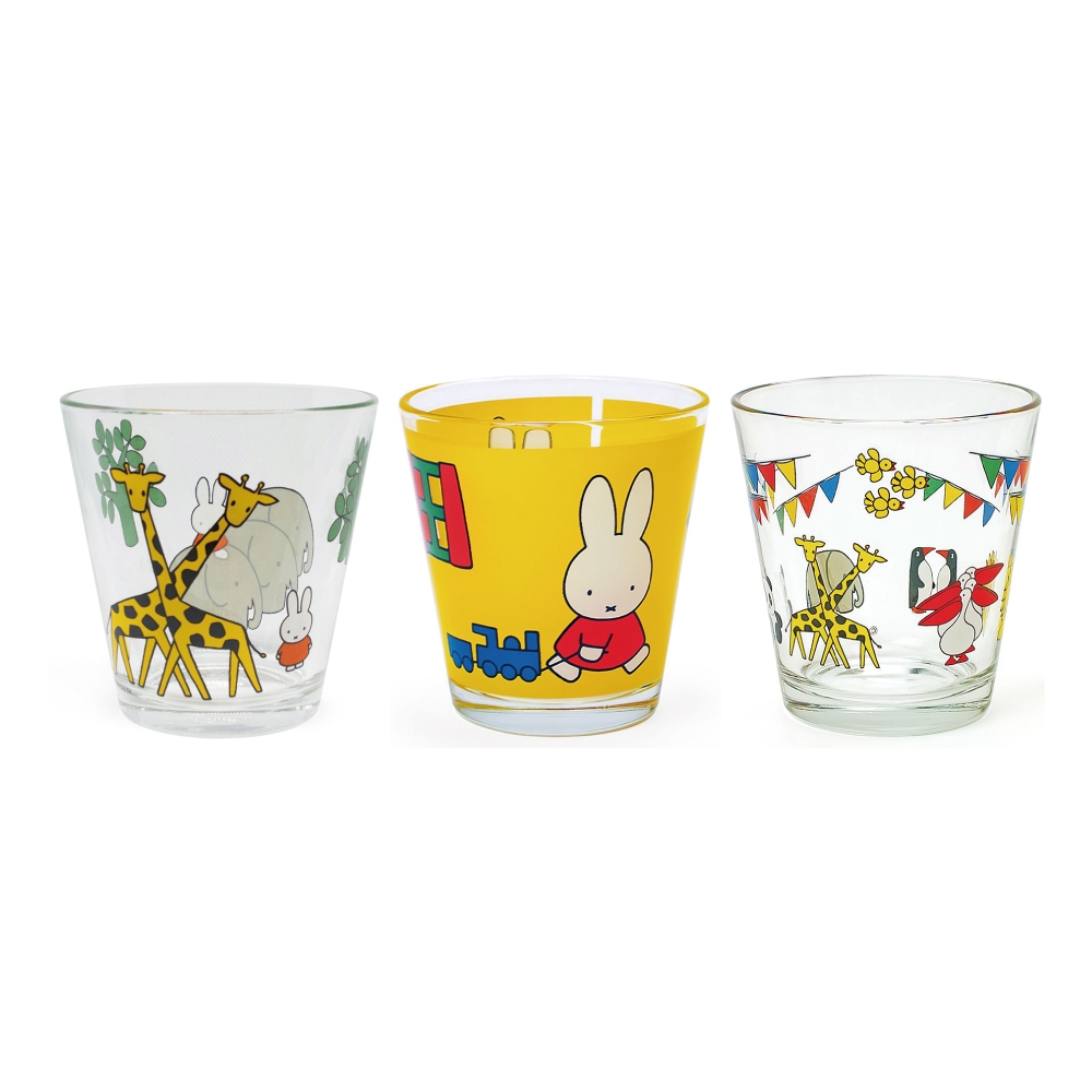 【GENIAL】MIFFY玻璃杯-共3款《屋外生活》玻璃杯 水杯 飲料杯 米菲兔 杯