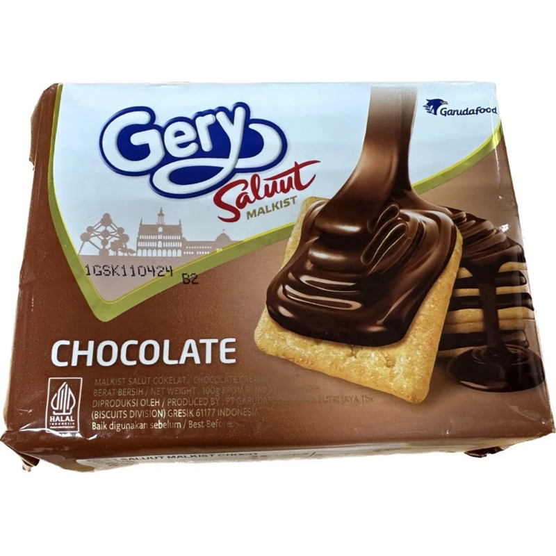 即期出清 印尼Gery巧克力風味餅乾100g