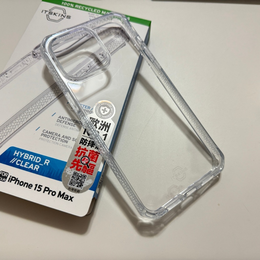 【 王阿姨二手店】ITSKINS iPhone 15 Pro Max HYBRID R CLEAR﻿﻿-防摔保護殼
