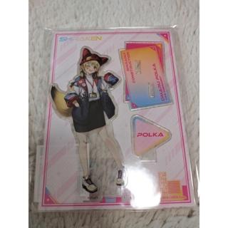 (特價)代購 Hololive 2023 晴空塔 尾丸波爾卡 私服 洋裝 壓克力 立牌 尾丸ポルカ 座長 狐娘 馬戲團