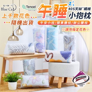 【藍貓BlueCat】可水洗小抱枕 天絲小抱枕 午安枕 午睡枕 腰靠枕 車用小枕頭 辦公室小物 小長枕