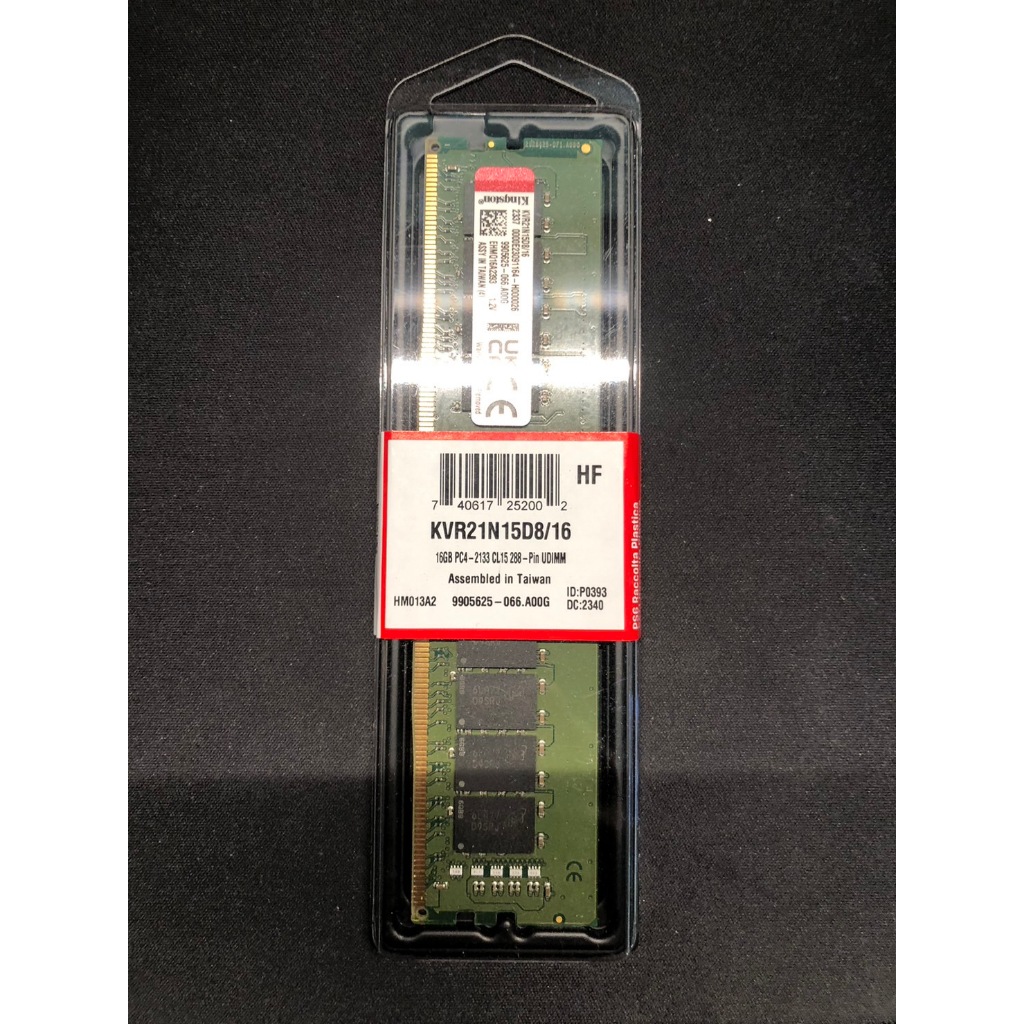 全新 金士頓 DDR4 2133 16G 16GB KVR21N15D8/16