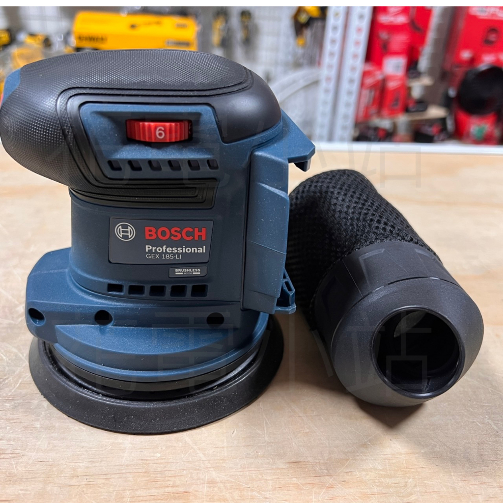 新北花電 全新 Bosch 博世 18V GEX 185-LI  砂紙機 打蠟機 6段變速