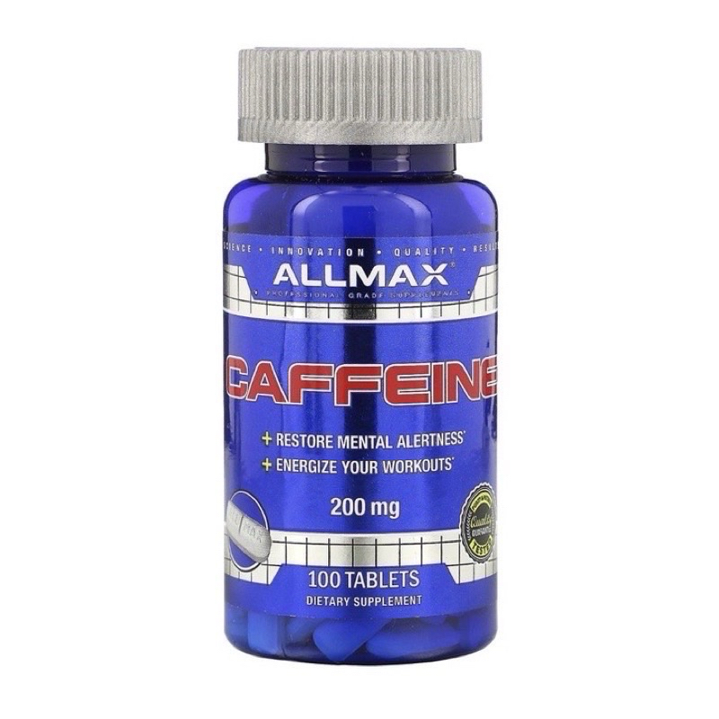 ALLMAX Nutrition Caffeine 咖啡因 萃取 200mg 100片