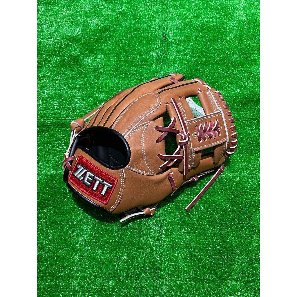 棒球世界全新 ZETT少年用棒壘球手套11吋工字檔(BPGT-72215)褐色特價