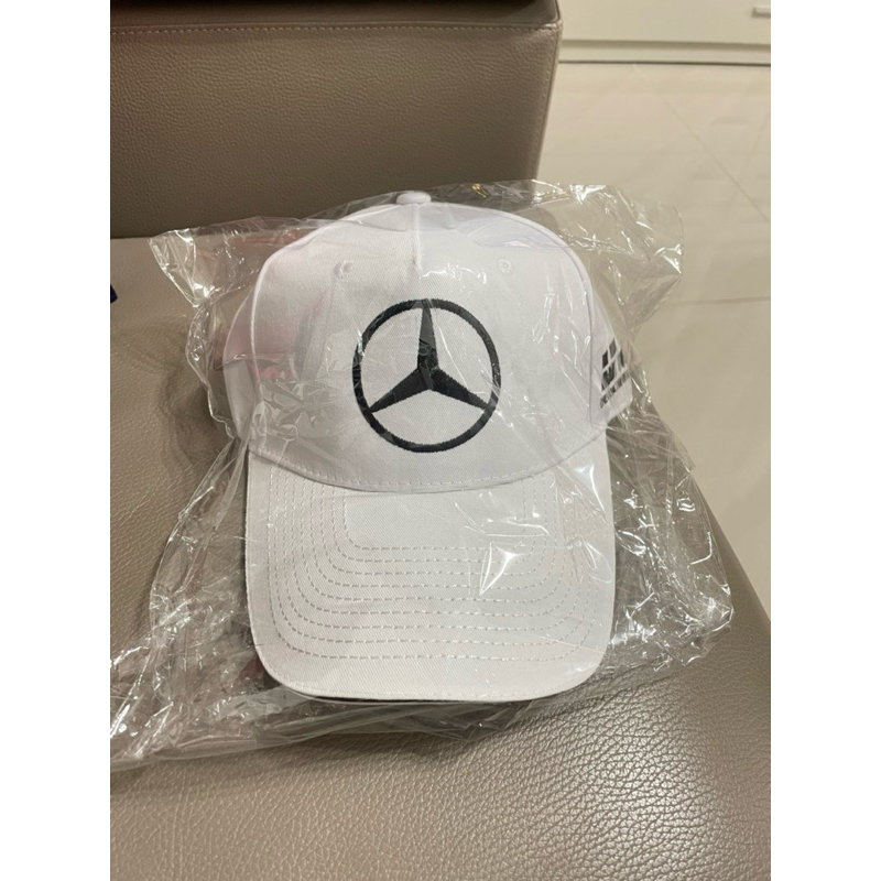 Mercedes Benz/ 賓士/ 原廠贈品/ 帽子/ 鴨舌帽/ 白色