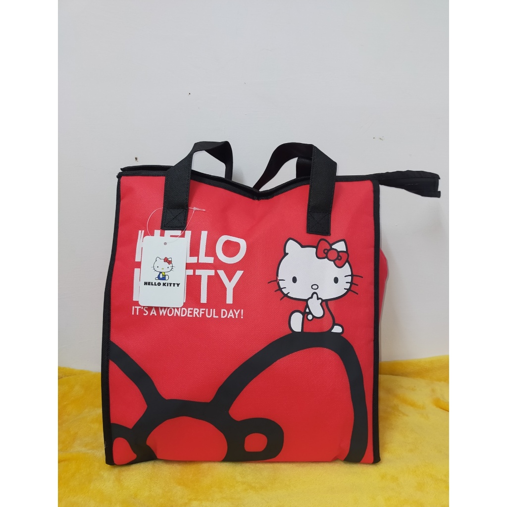 正版 Hello Kitty  輕便手提保溫袋 保溫袋 保冷袋  野餐袋 大容量 30L