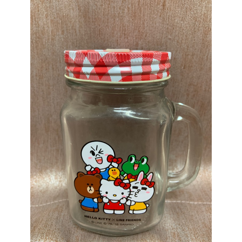 Hello kitty&amp;Line friends玻璃杯