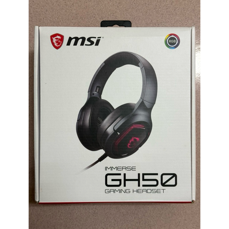 MSI 電競耳機GH50 僅拆封試用
