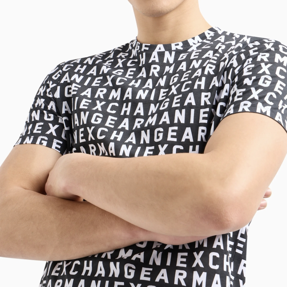 ✴Sparkle歐美精品✴ Armani Exchange AX 滿版logo短袖上衣T恤 現貨真品