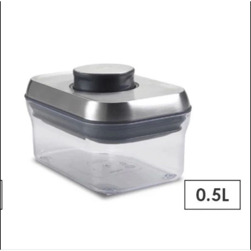 買一送一 美國 OXO POP 不鏽鋼保鮮收納盒 0.3L 廚房用具 收納盒 按壓保鮮盒 保鮮盒 不鏽鋼保鮮盒