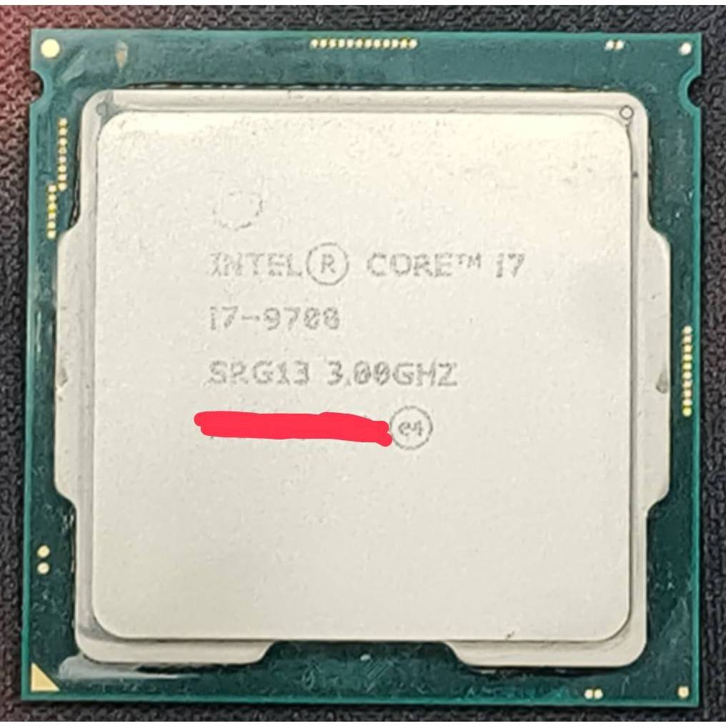 二手 中古 良品 可刷卡 CPU 九代 i7-9700 (有內顯) 8核心 1151腳位 3.0~4.7GHz