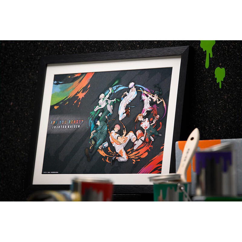 咒術迴戰 SEGA 油漆 一番賞 絕版 GRAFFITIxBATTLE A賞 掛畫 藝術畫框