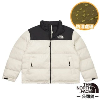 【美國 The North Face】最強保暖 ICON 經典配色透氣鵝絨外套/羽絨衣夾克 登山滑雪旅行 白黑 3C8D