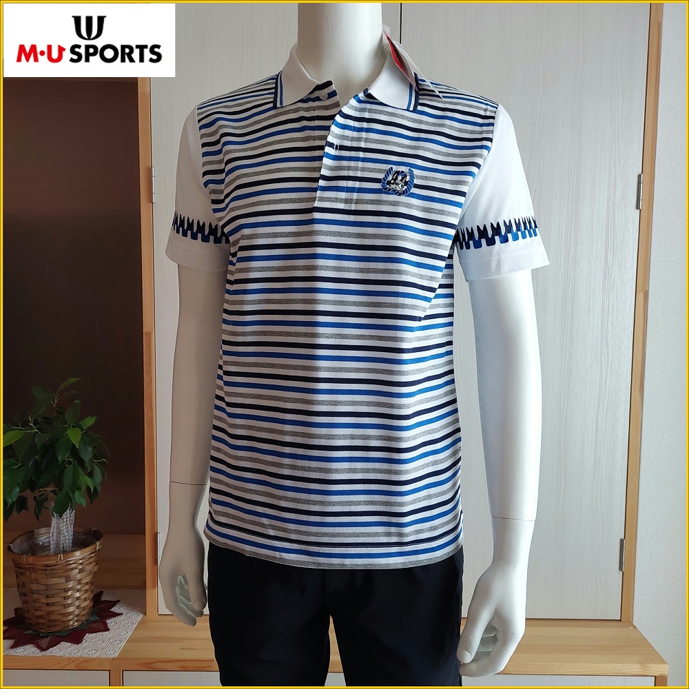 🇯🇵日本製 新品✈️高爾夫 POLO衫 男 M号  M.U SPORTS GOLF高爾夫球衣 短袖POLO衫 O975M